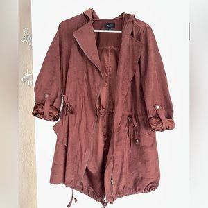 Rusted colored trench coat